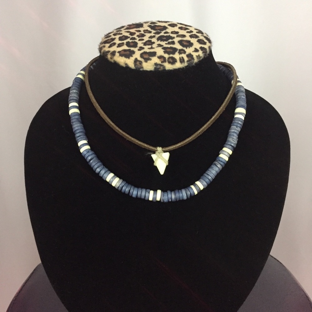 Puka Shell and Shark Tooth Necklace Bundle